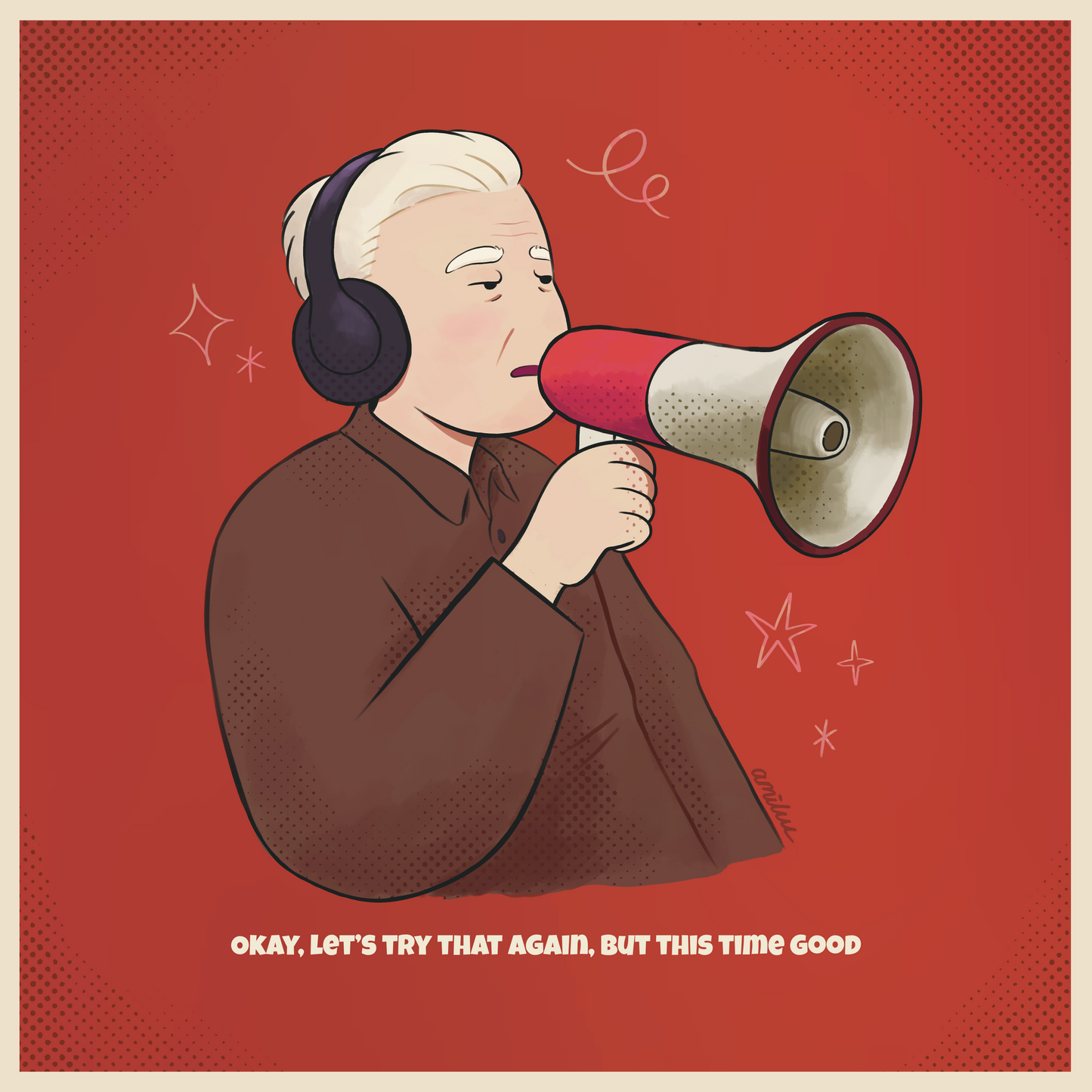 David Lynch 6x6" Print