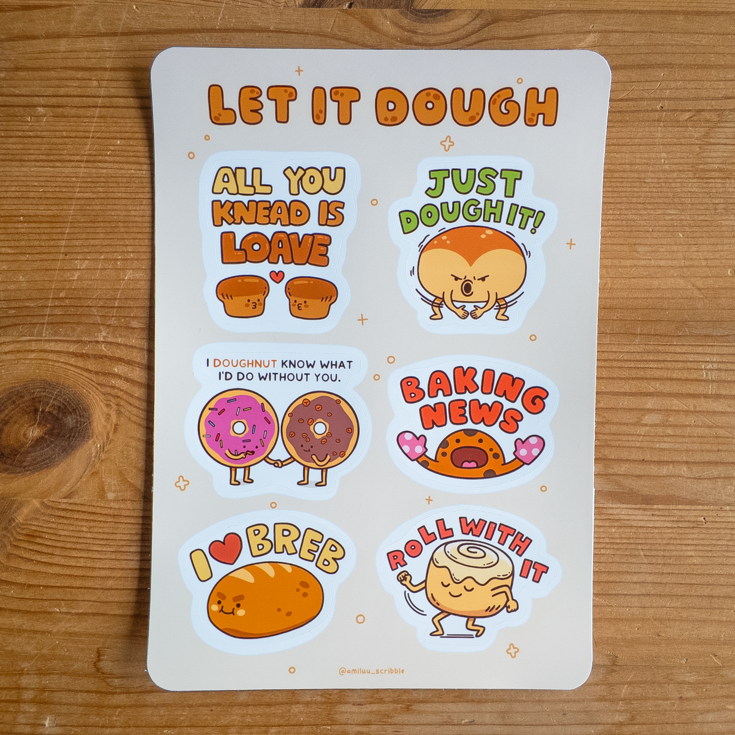 Let It Dough Sticker Sheet