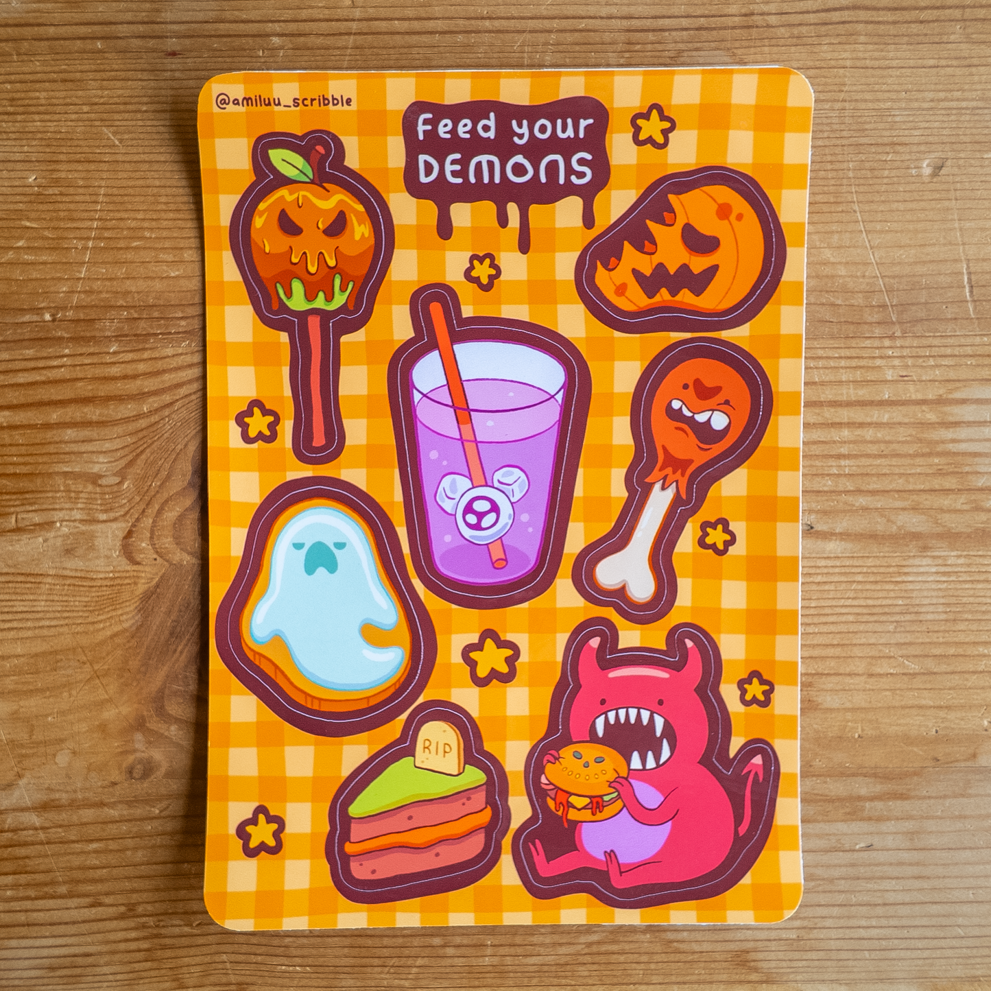 Feed Your Demons Sticker Sheet
