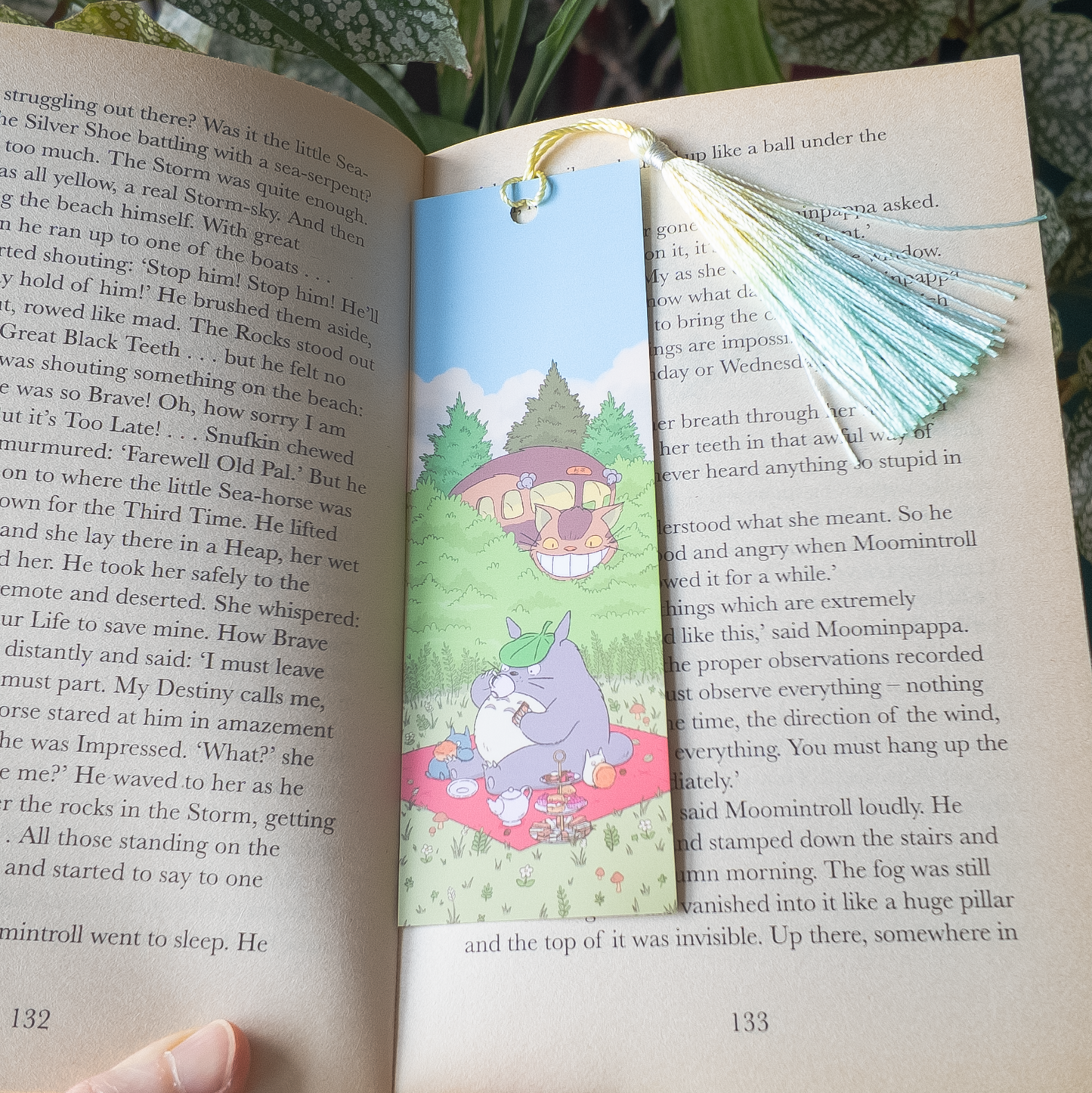 Totoro Tea Party Bookmark