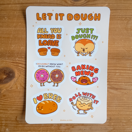 Let It Dough Sticker Sheet