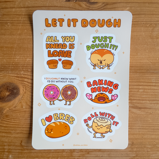 Let It Dough Sticker Sheet