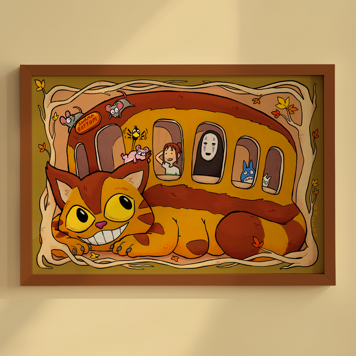 Spirited Away x My Neighbour Totoro 4x6" Print