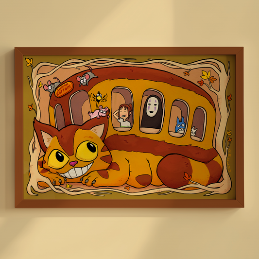 Spirited Away x My Neighbour Totoro 4x6" Print