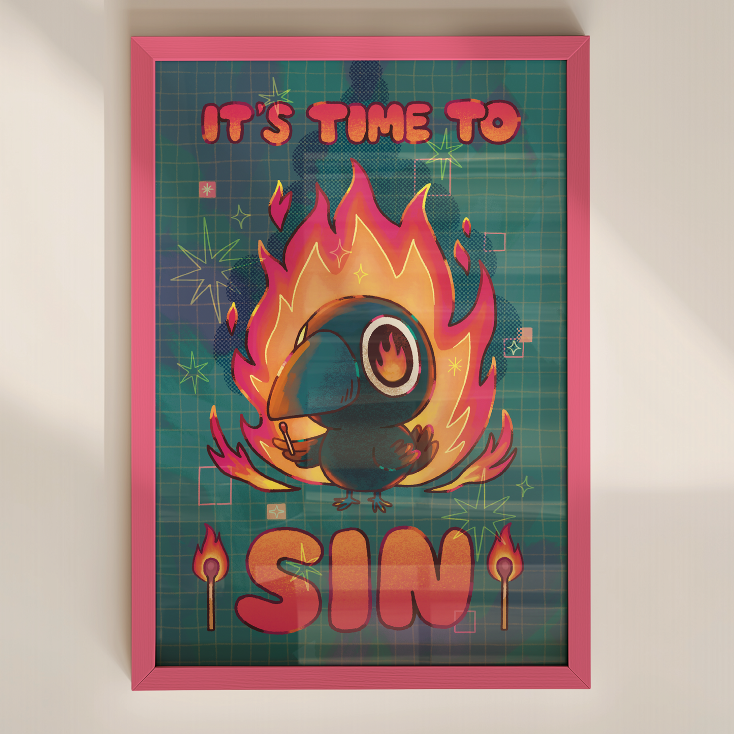 It's Time To Sin 4x6" Print