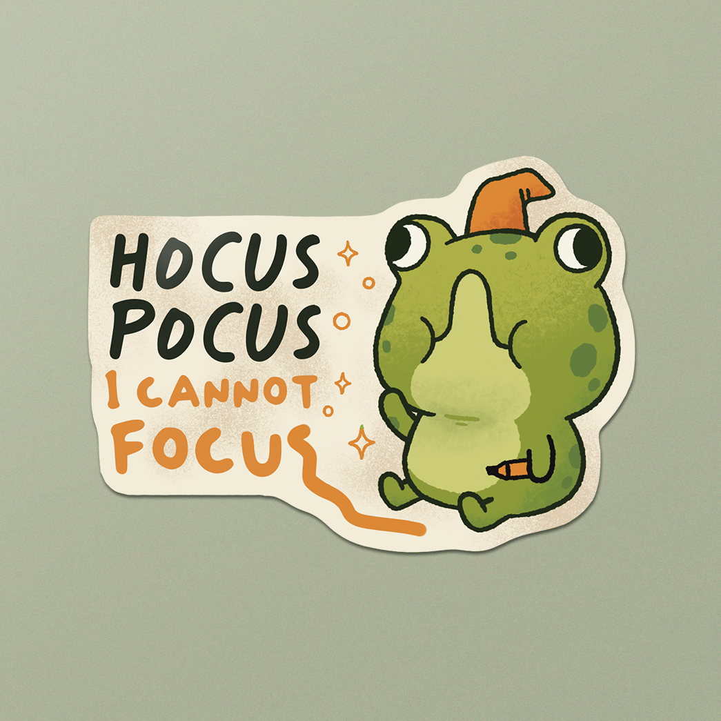 Hocus Pocus I Cannot Focus Sticker