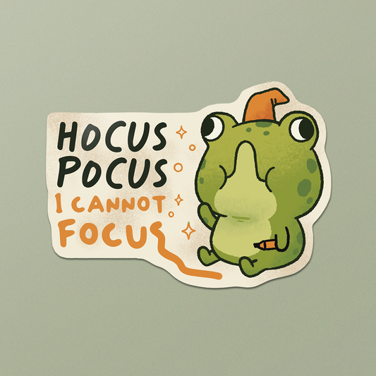 Hocus Pocus I Cannot Focus Sticker