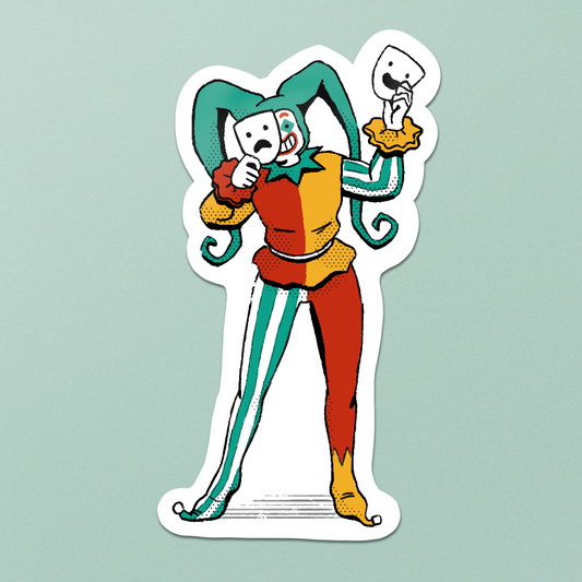 Joker Inspired Jester Sticker