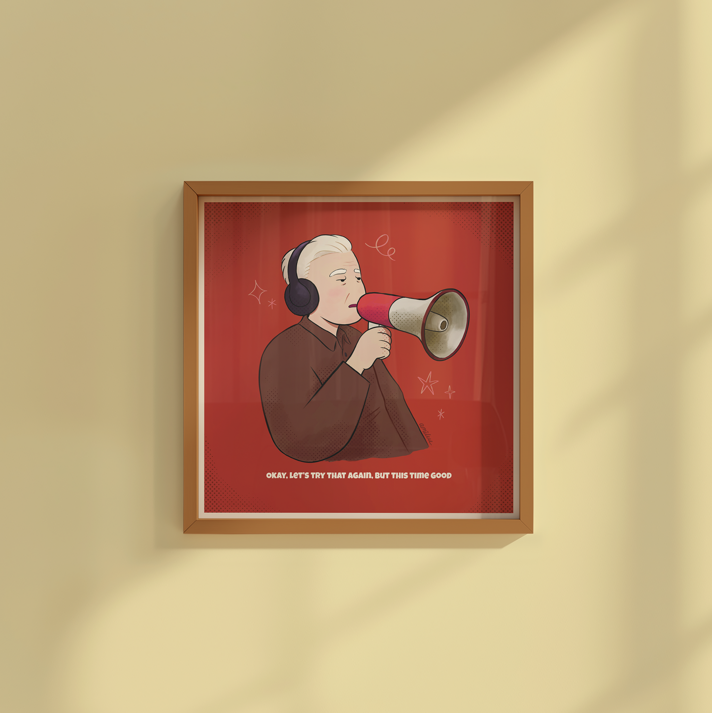 David Lynch 6x6" Print