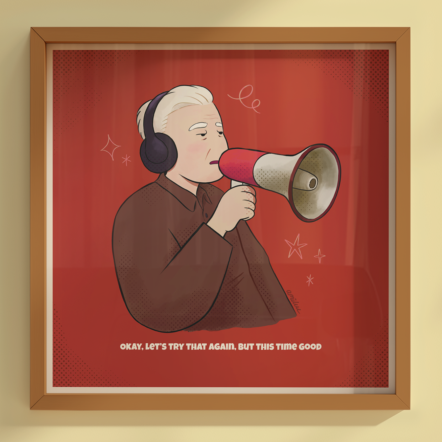 David Lynch 6x6" Print