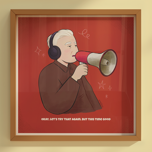 David Lynch 6x6" Print