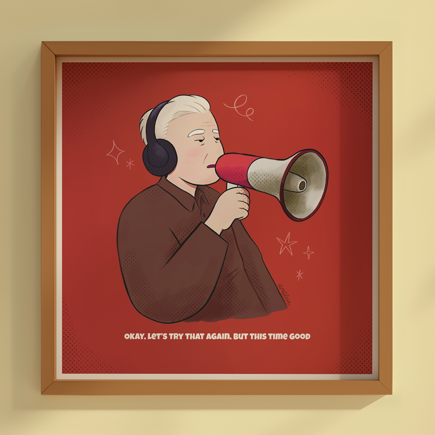 David Lynch 6x6" Print