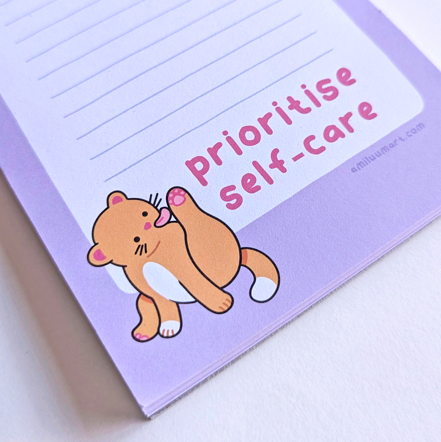 Prioritise Self-Care Notepad