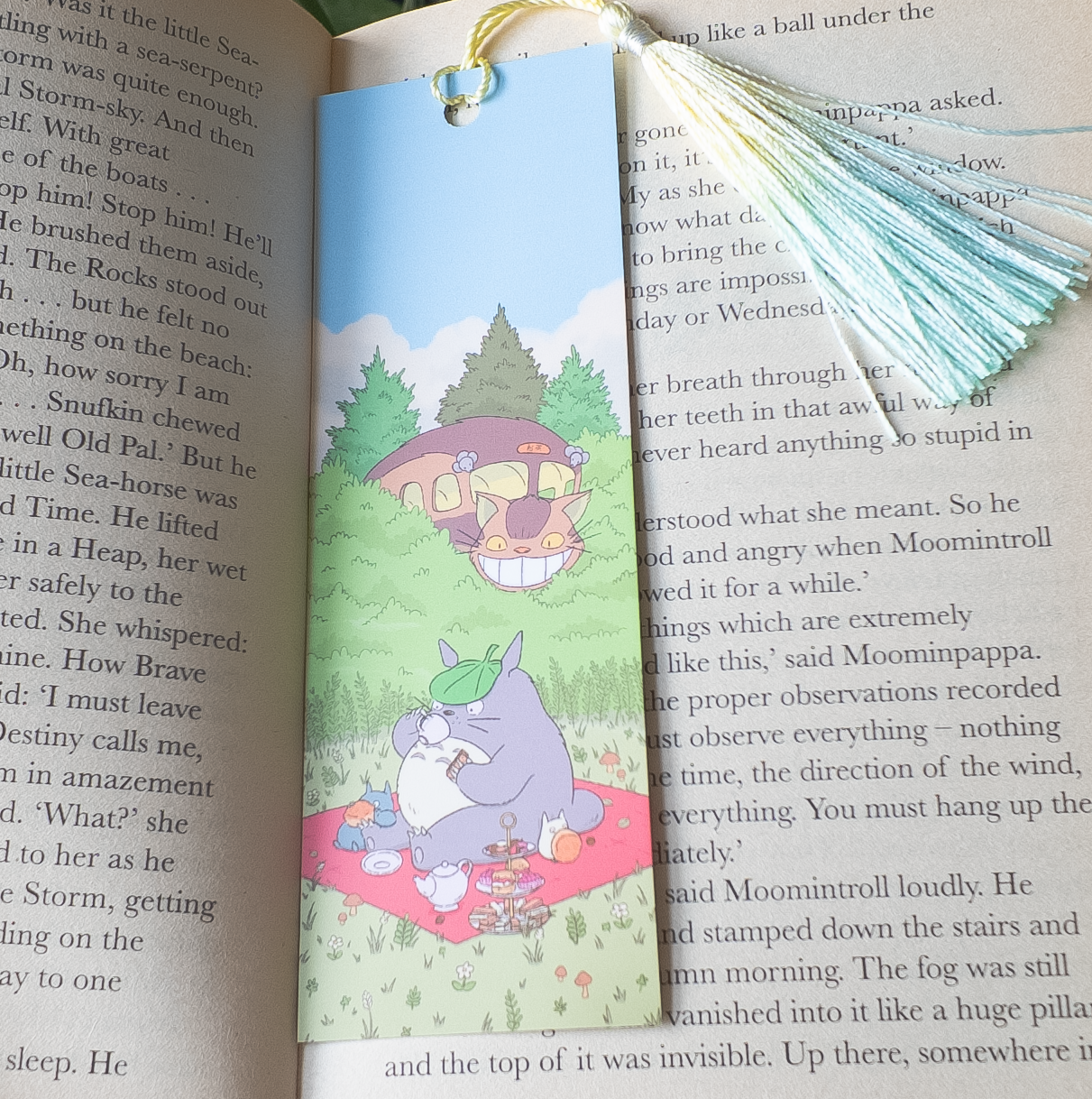 Totoro Tea Party Bookmark